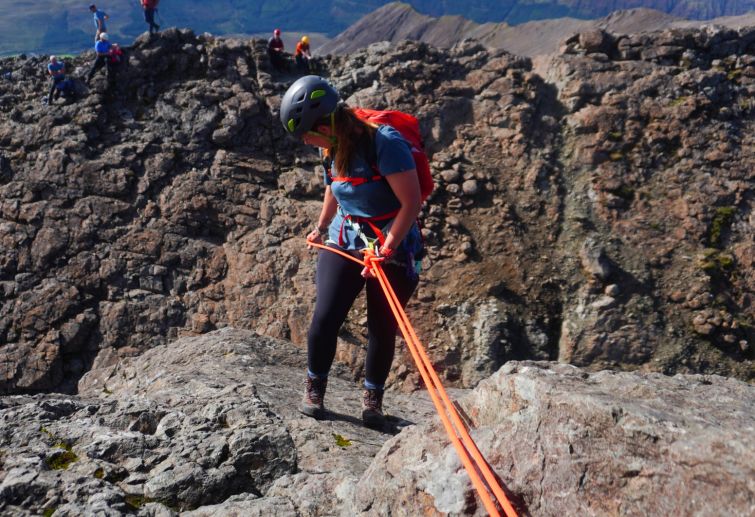 Abseiling on the Cuillin Ridge