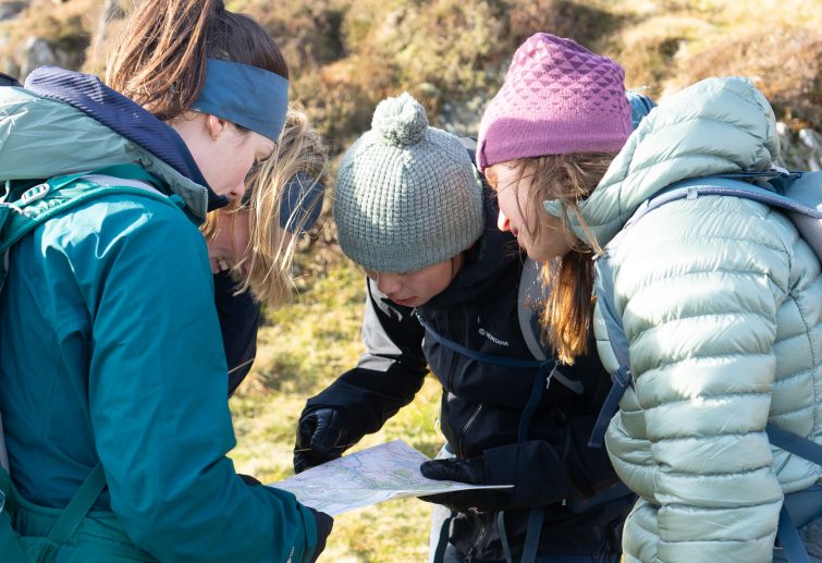 Mountain Leader assessment looking at navigation