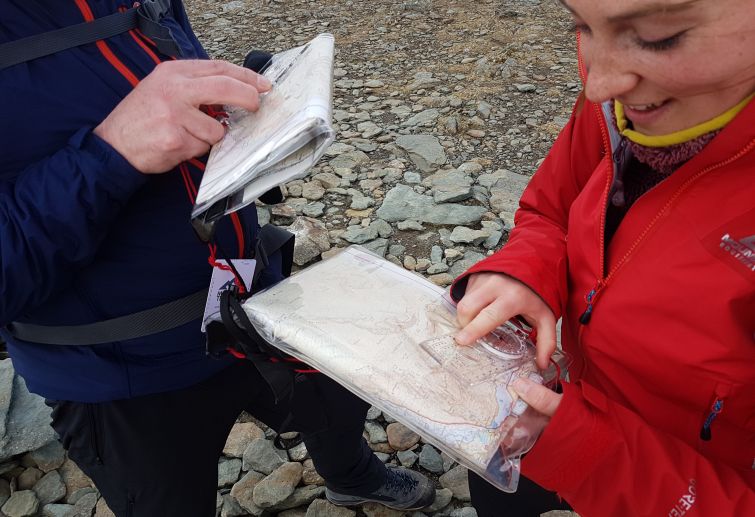 A walker learning how to navigate